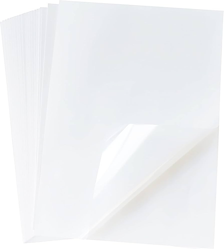 100 Sheets 8 5 X 11 Inch Transparent Sheets 100 Transparency Film For Inkjet Printer Screen Printing Overhead Projector Film Amazon de Home Kitchen