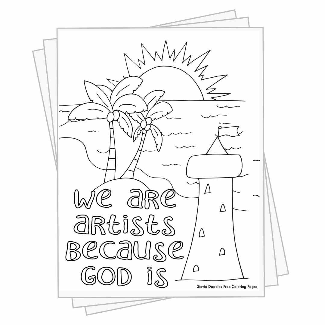 1000 Free Christian Coloring Pages Stevie Doodles