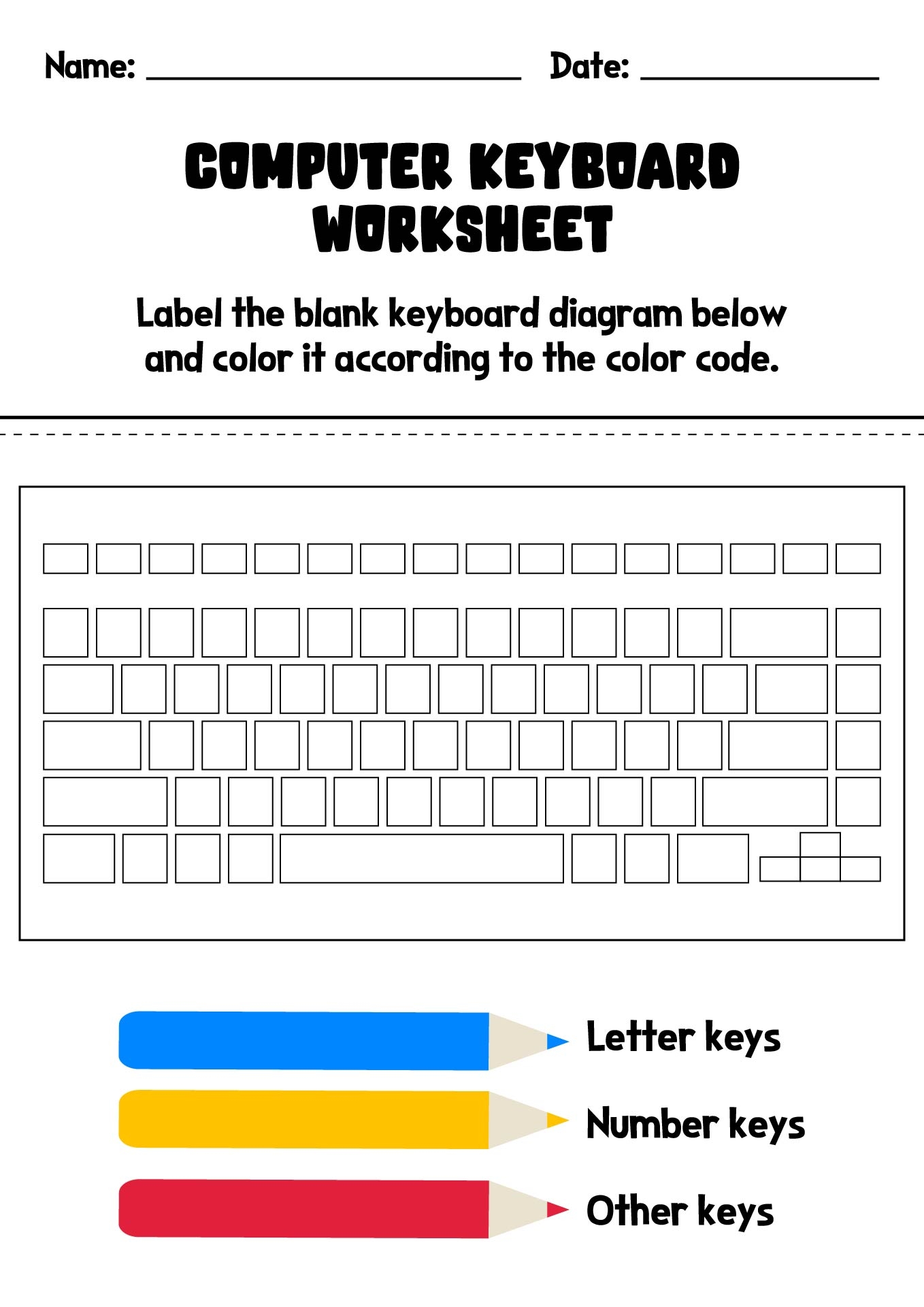 12 Computer Keyboard Worksheet Free Free PDF At Worksheeto