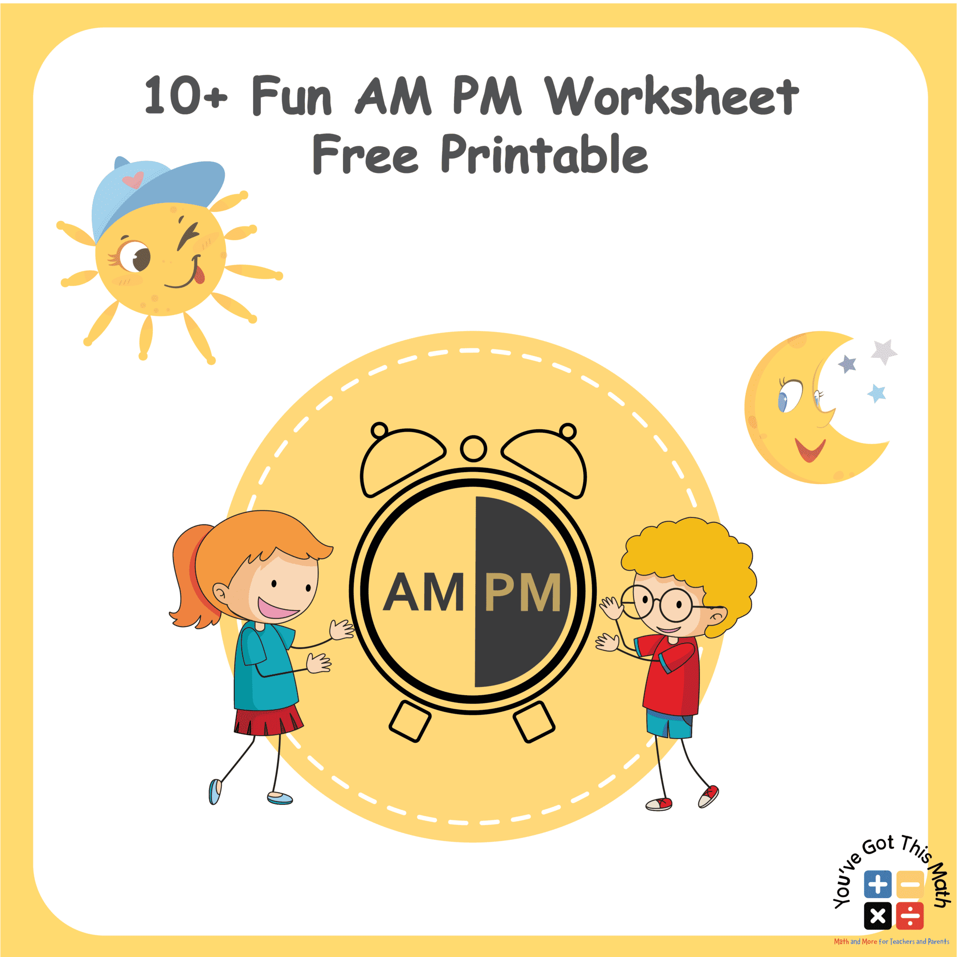 12 Fun AM PM Worksheet Free Printable