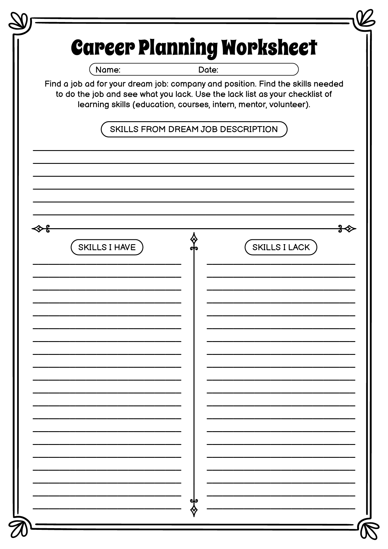 13 Career Activities Worksheets Free PDF At Worksheeto