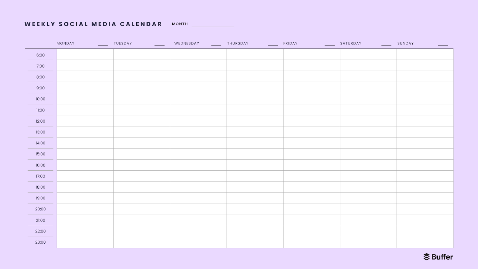 13 Free Social Media Calendar Templates To Help You Plan Your Content