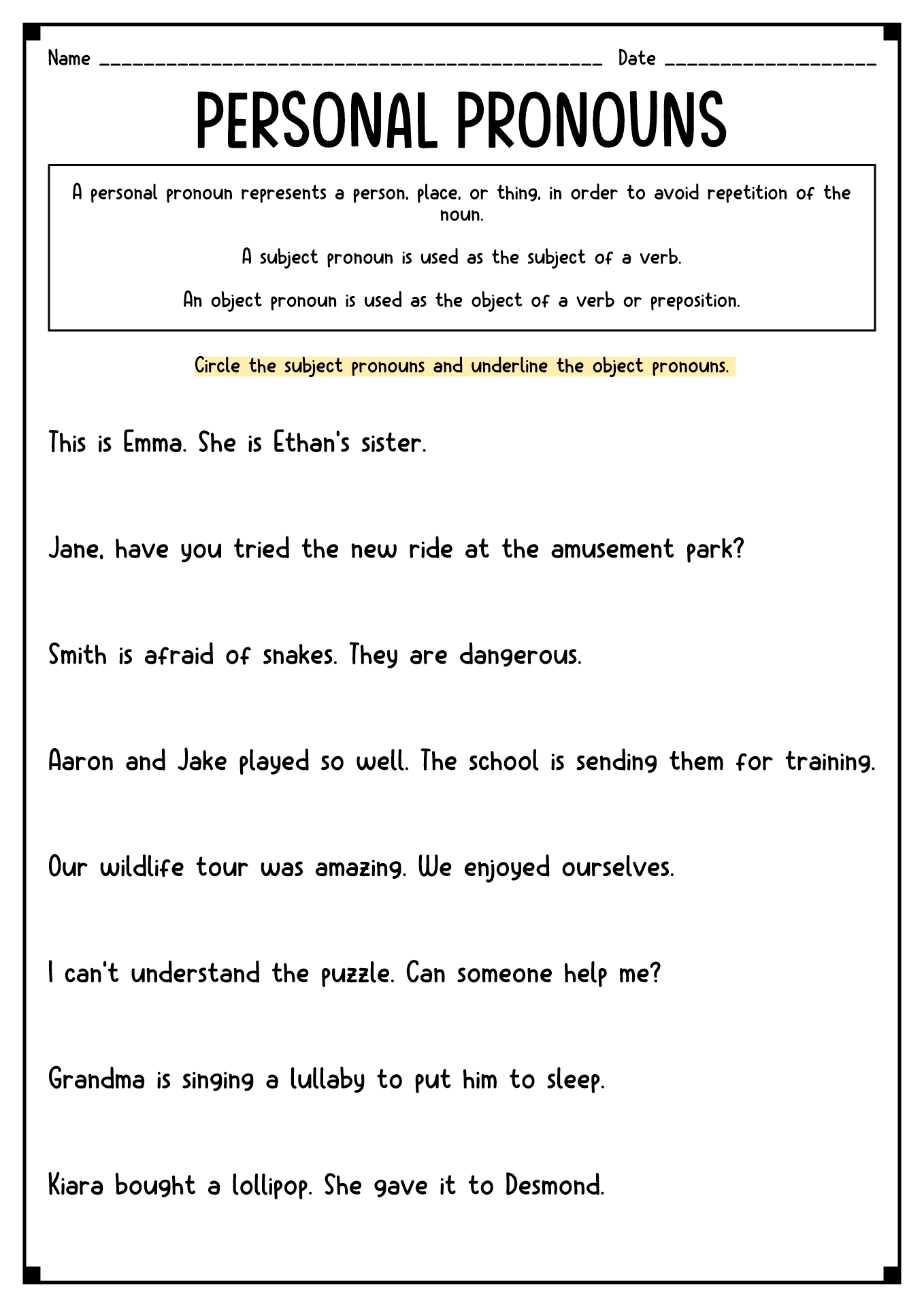 English Worksheets For 6th Graders Printable English Worksheets For 6th Graders Printable