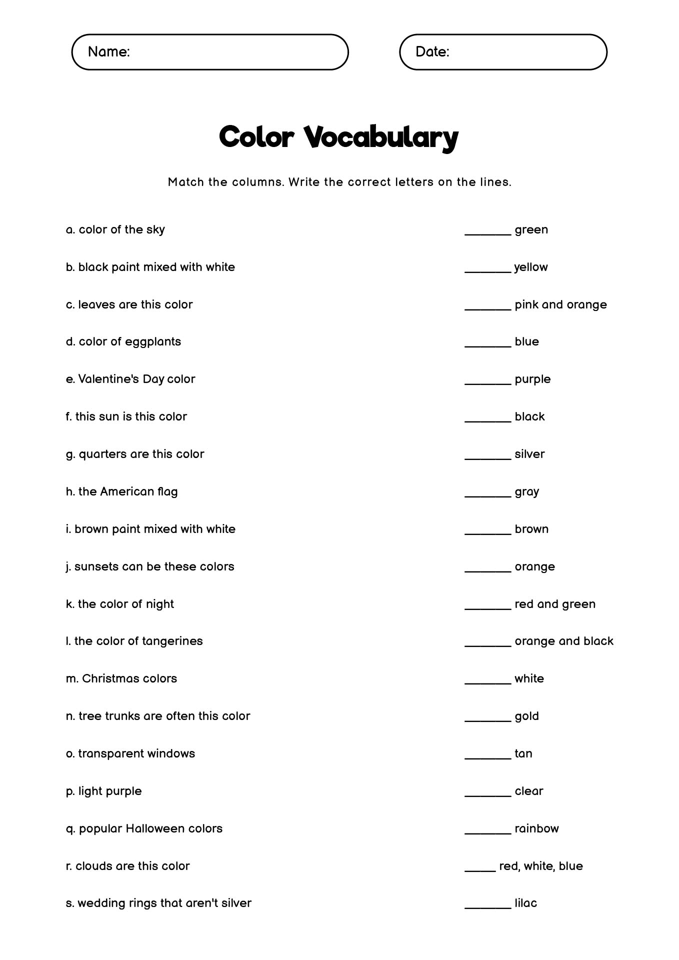 14 Free Printable English Worksheets Free PDF At Worksheeto