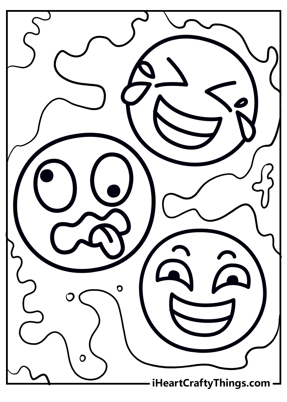 15 Emoji Coloring Pages Free Printable PDFs For Kids 