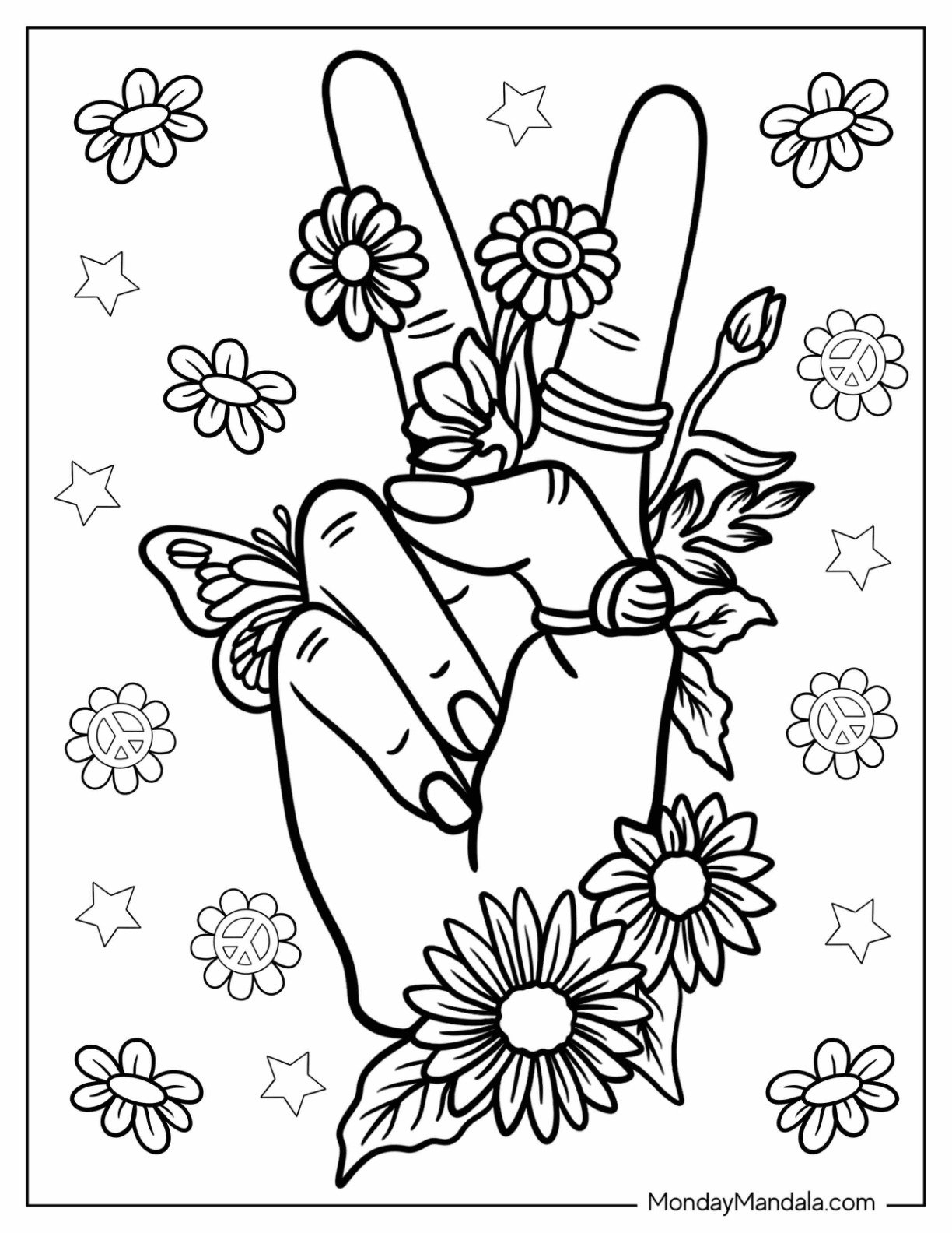 16 Peace Coloring Pages Free PDF Printables 