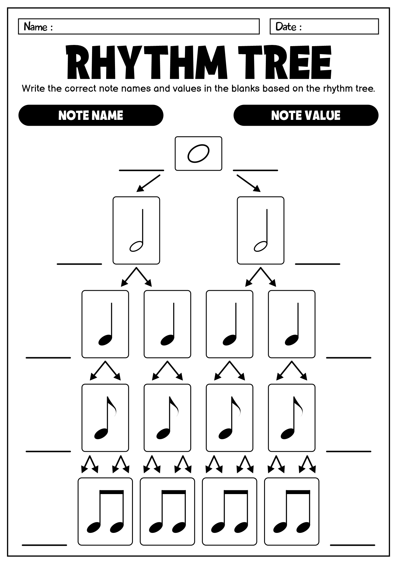 16 Rhythm Tree Worksheet Free PDF At Worksheeto