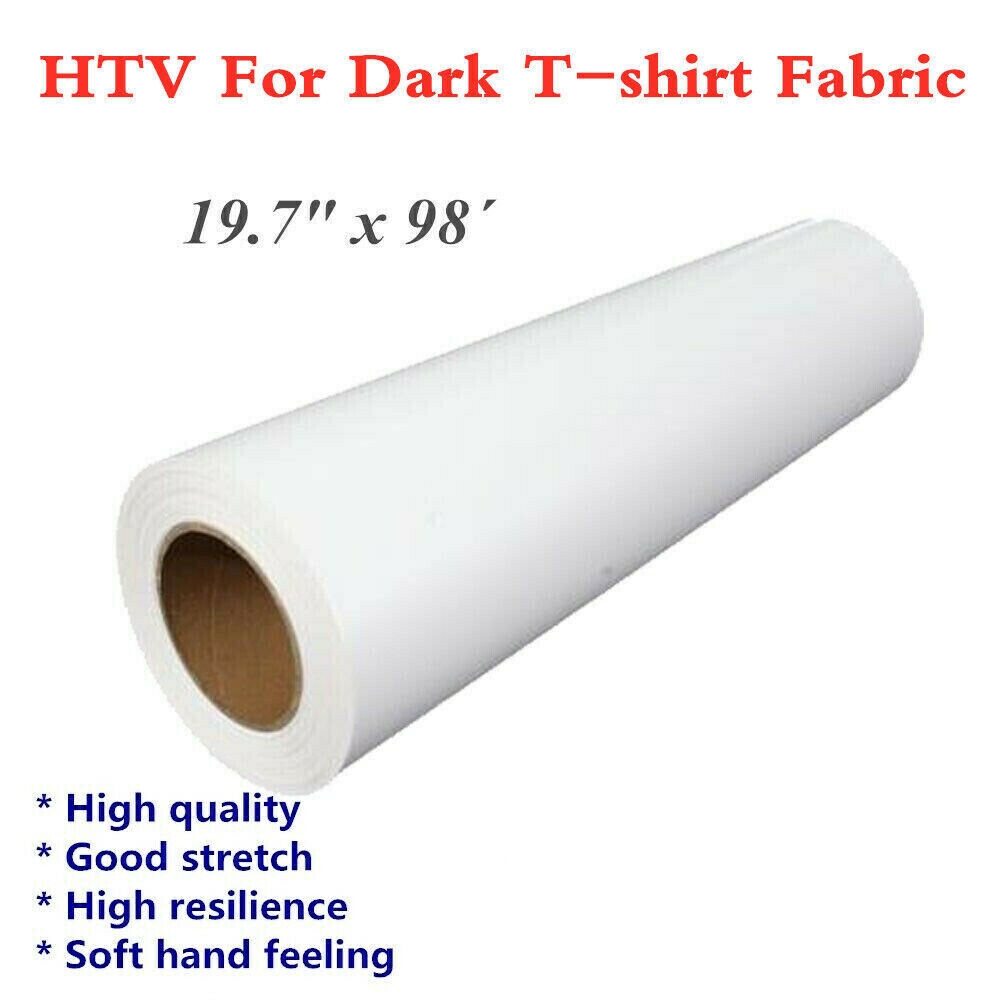 19 7 X 98ft White Eco Solvent Printable Heat Transfer Vinyl For Dark T shirt EBay