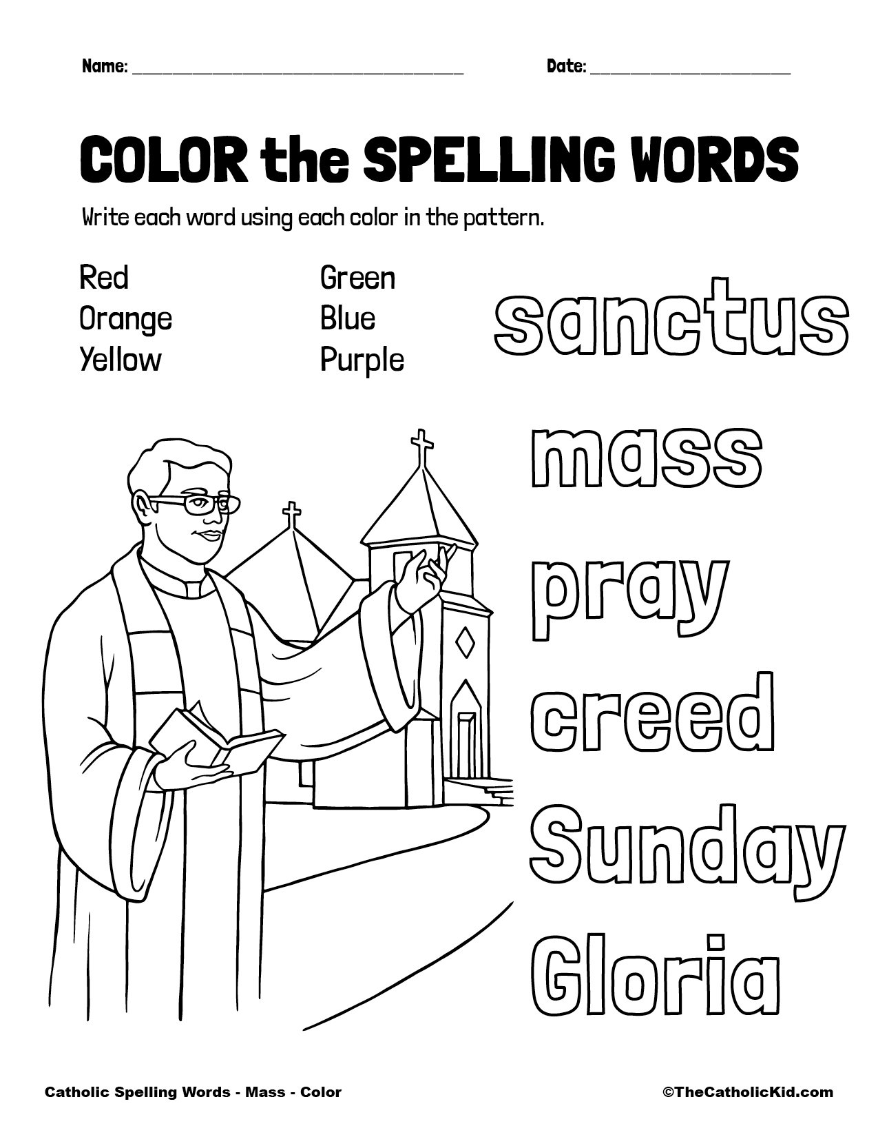 1st Grade Catholic Worksheets TheCatholicKid