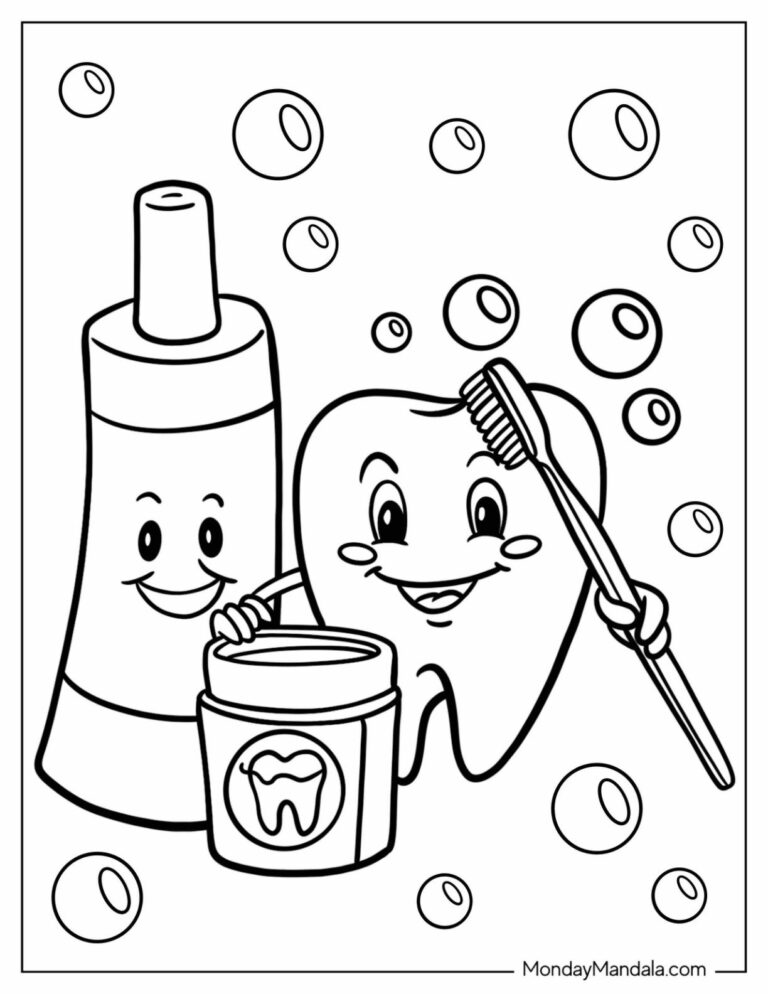 20 Dentist Coloring Pages Free PDF Printables 