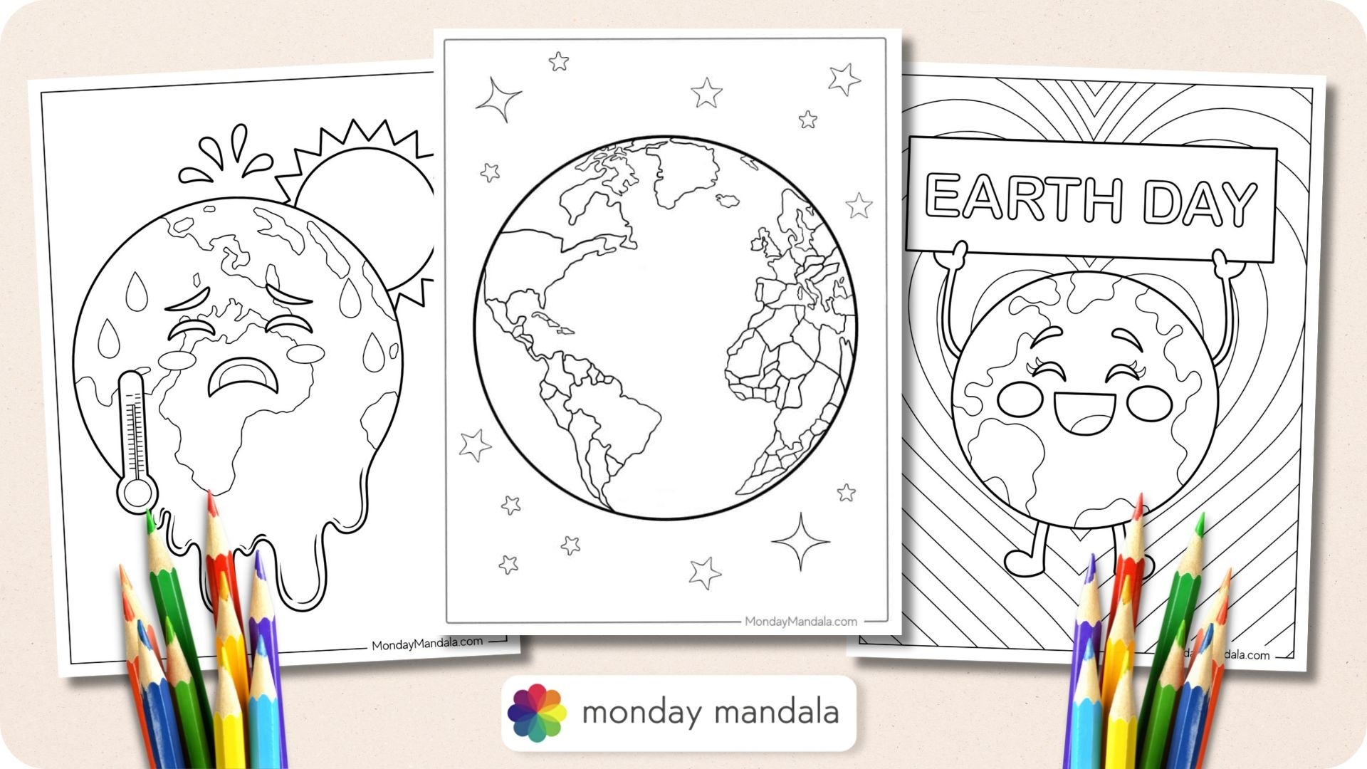 Earth Day Coloring Sheets Printable