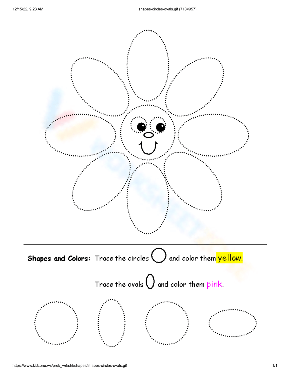 20 Free Printable Oval Worksheets For Preschool Worksheets Library