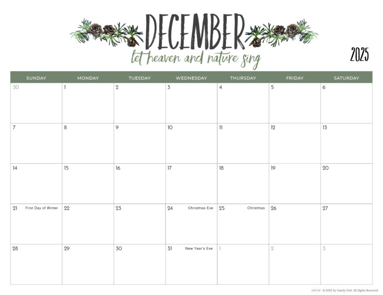 2025 Printable Calendars2025 2026 Printable Calendars For Moms IMOM