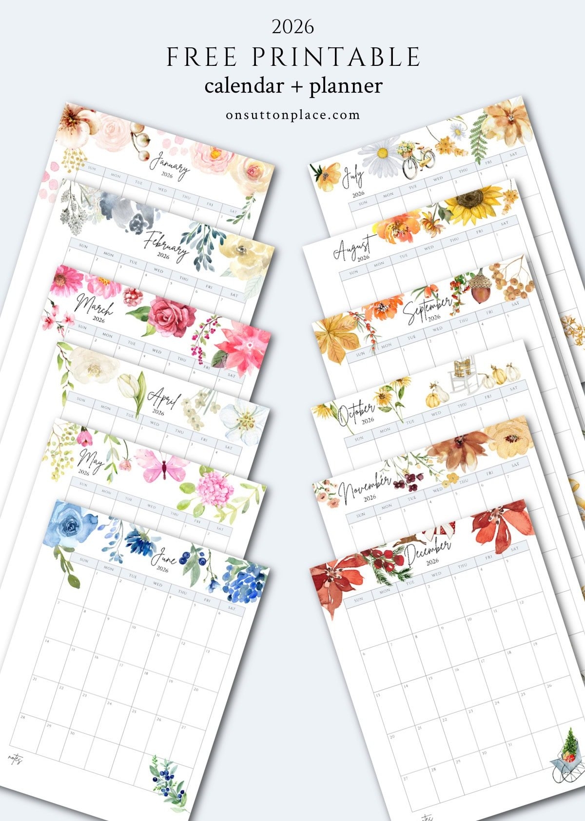 Calendar 2026 Printables