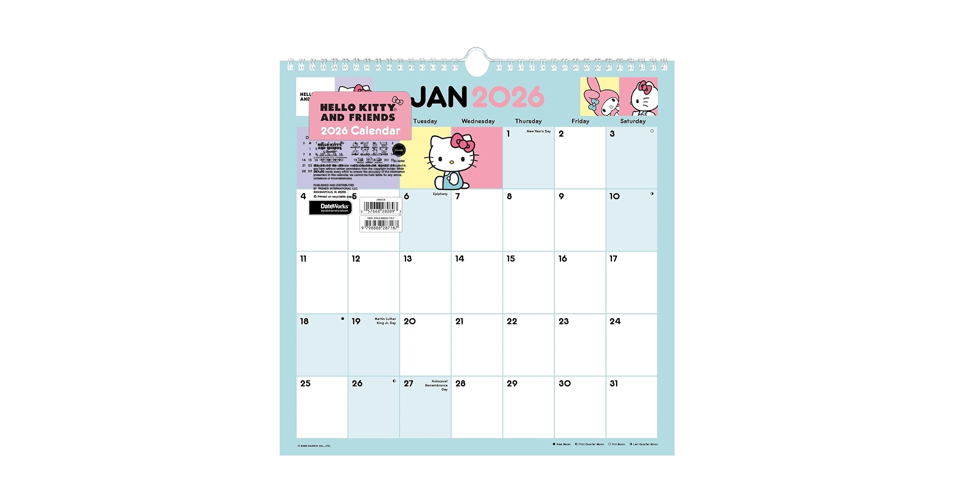 Sanrio 2026 Calendar Printable