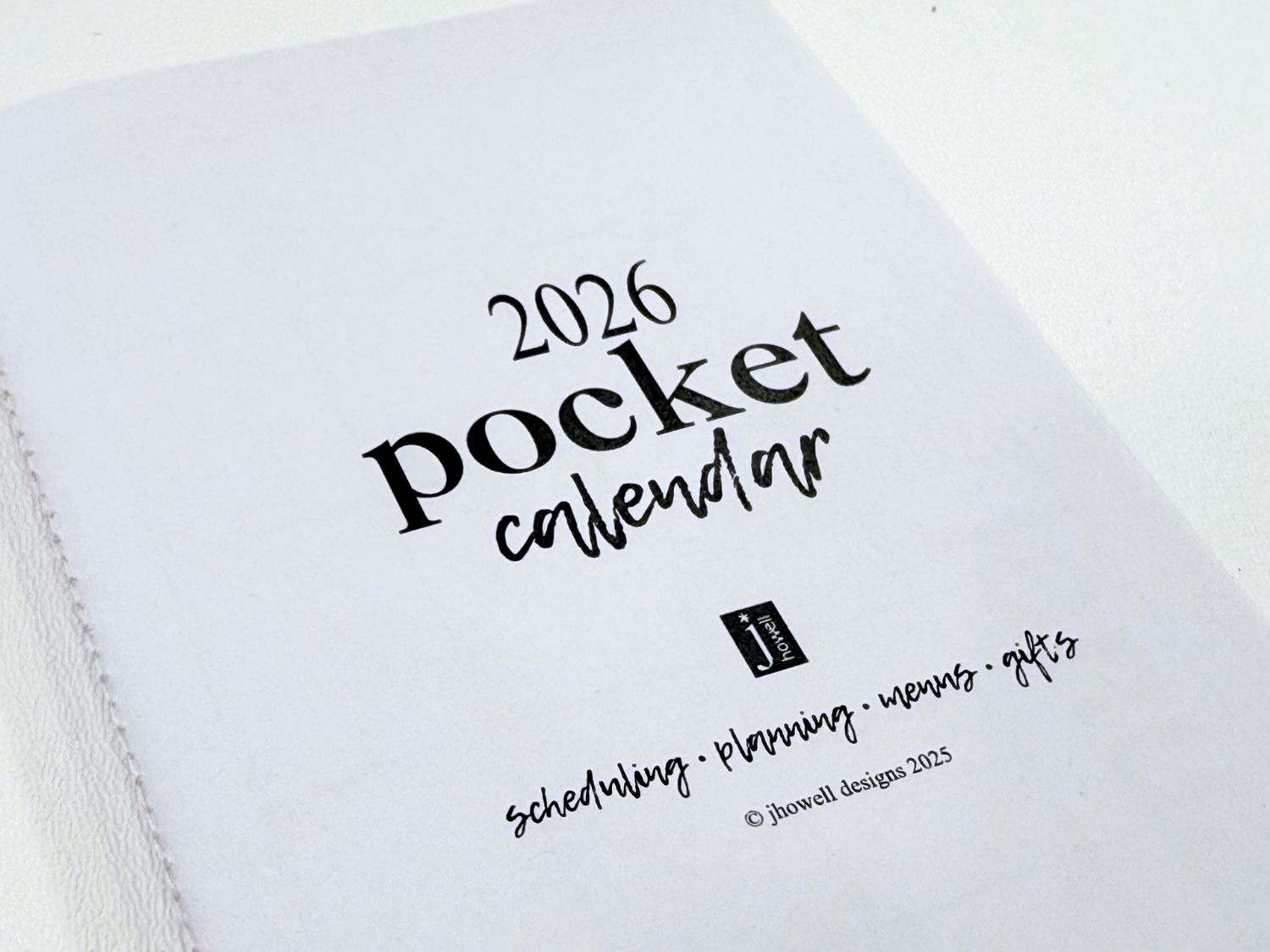 2026 Mini Printable Pocket Calendar Minimalist Style Instant Download Printable PDF You Make It Simple