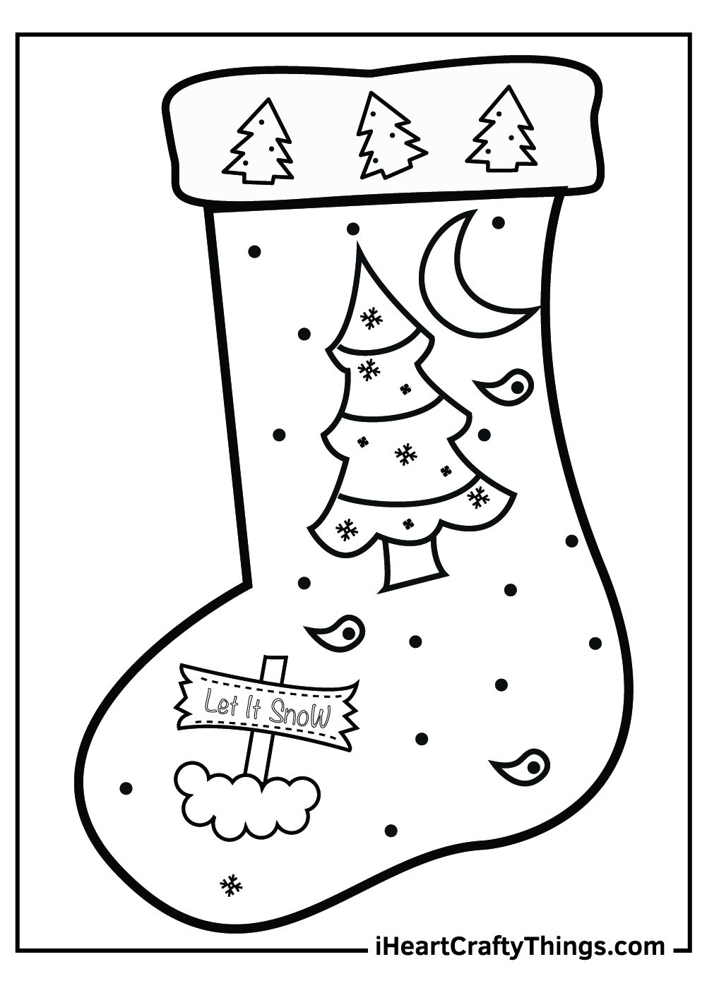 25 Christmas Stocking Coloring Pages 100 Free Printables 