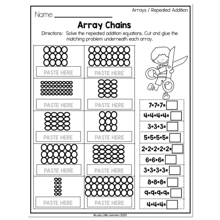 2nd Grade Math Worksheets Operations And Algebraic Thinking Worksheets Library