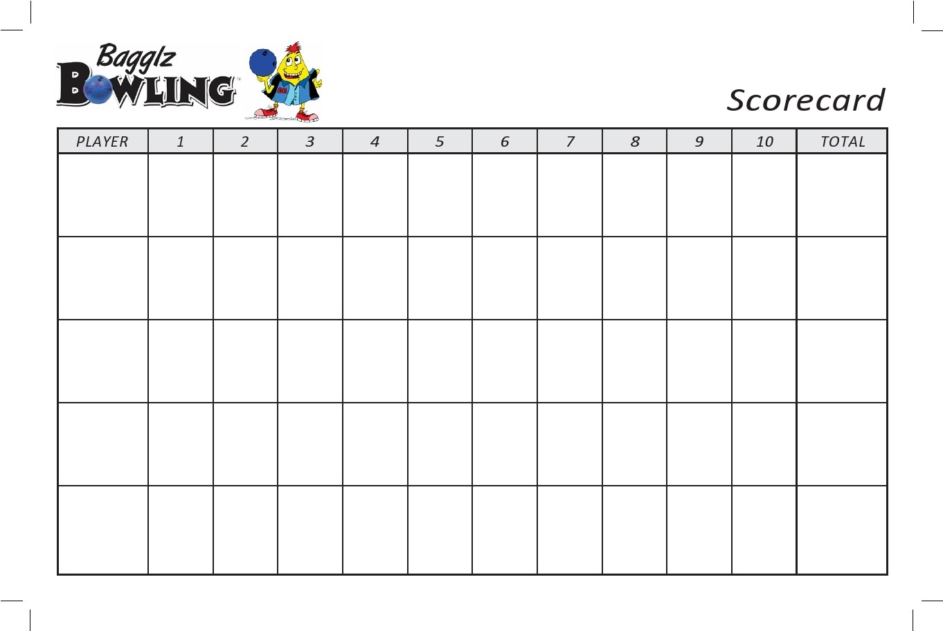 36 Printable Bowling Score Sheet Templates Examples 