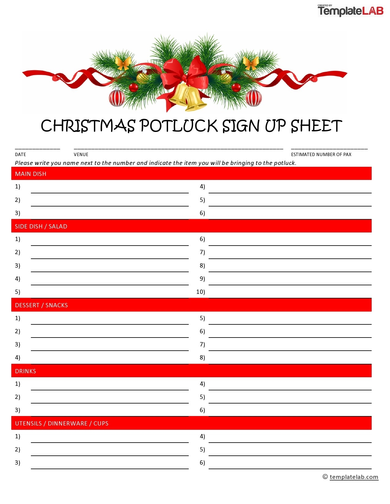 Sign Up Sheets Printable Sign Up Sheets Printable