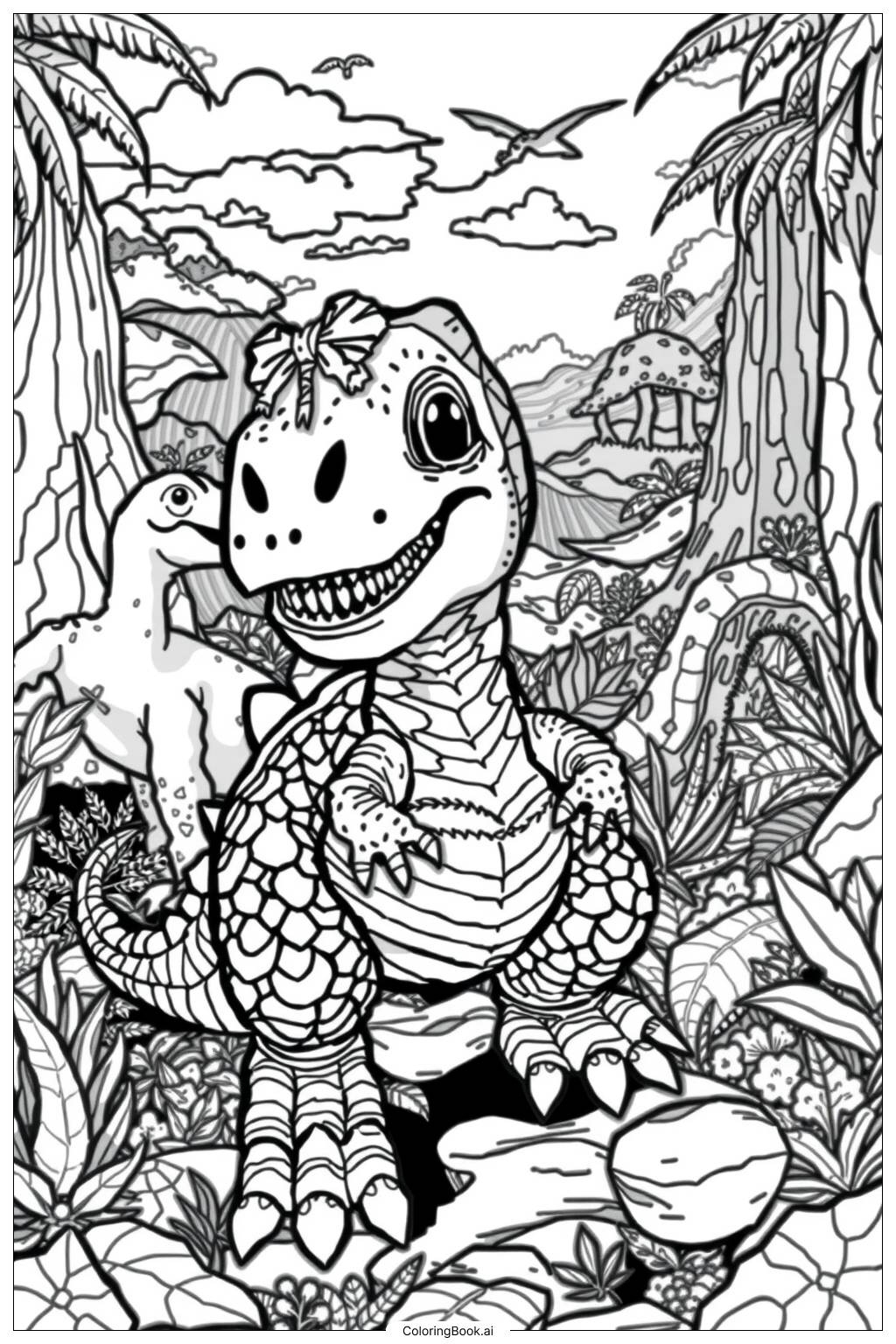 41 Dinosaur Coloring Pages Free PDF PNG Printables 