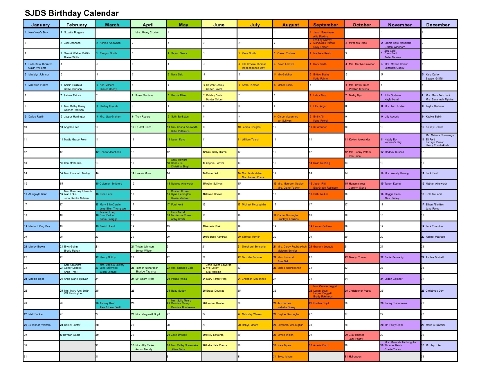 43 Editable Birthday Calendar Templates 100 Free 