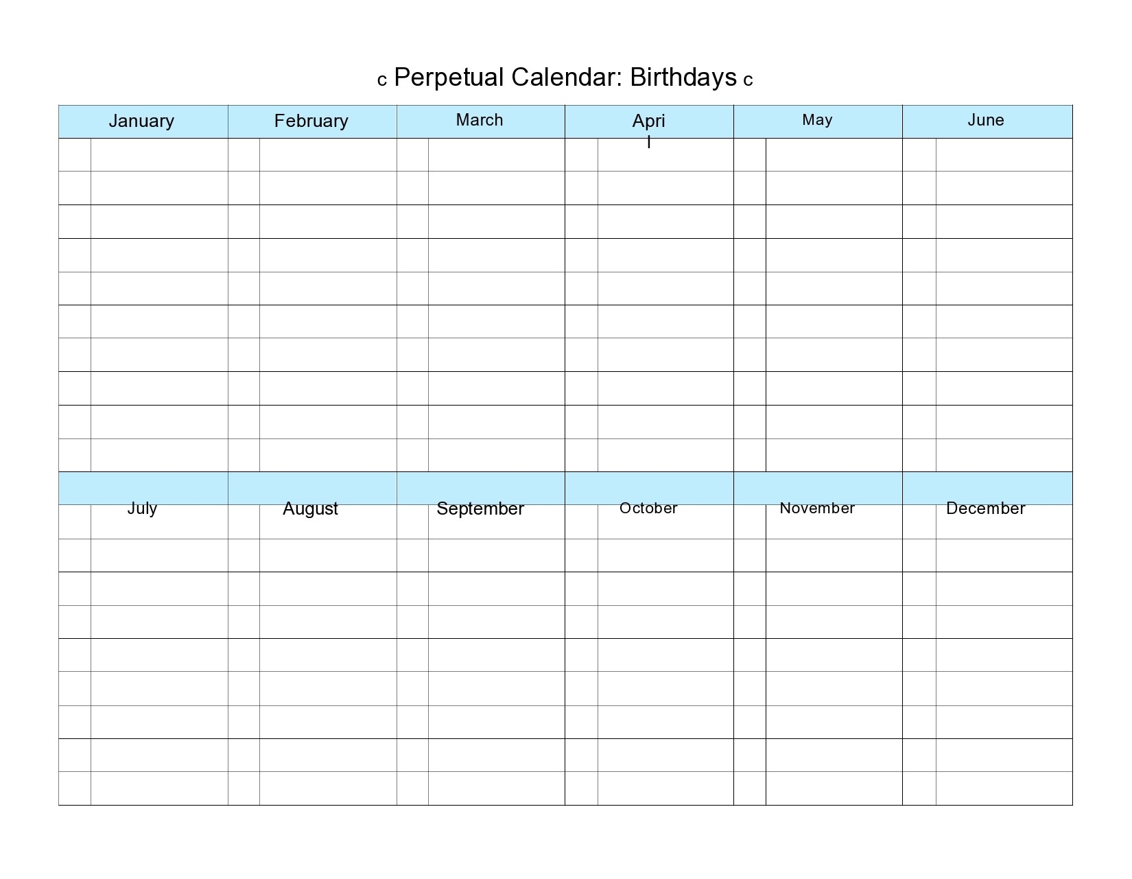 43 Editable Birthday Calendar Templates 100 Free 