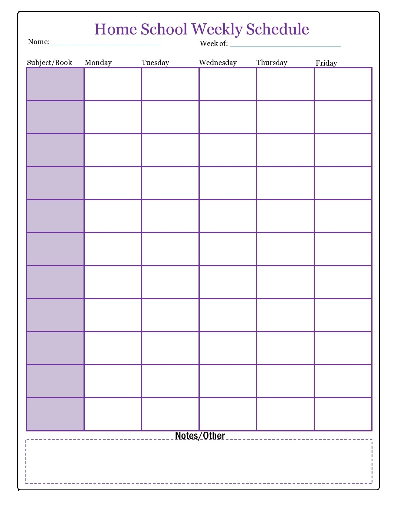44 Editable Homeschool Schedule Templates FREE 44 Editable Homeschool Schedule Templates FREE