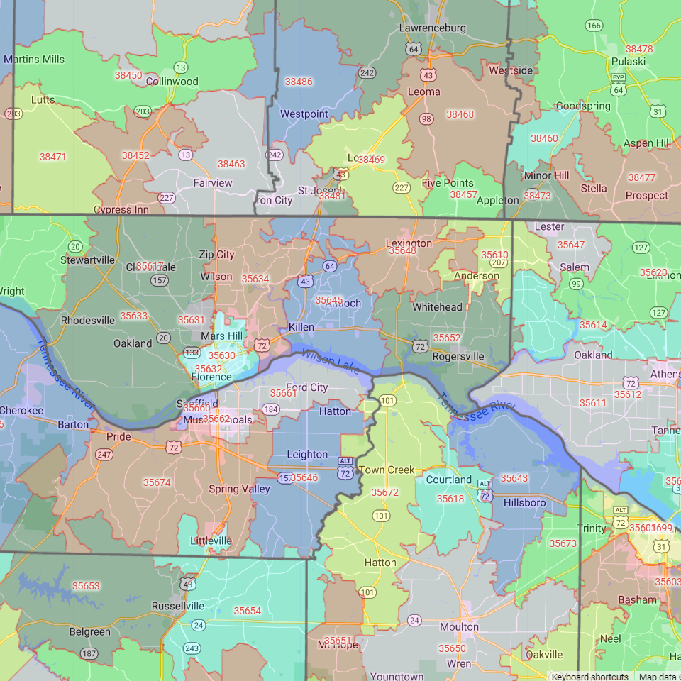 45248 ZIP Code Map Cincinnati OH Shown On Google Maps