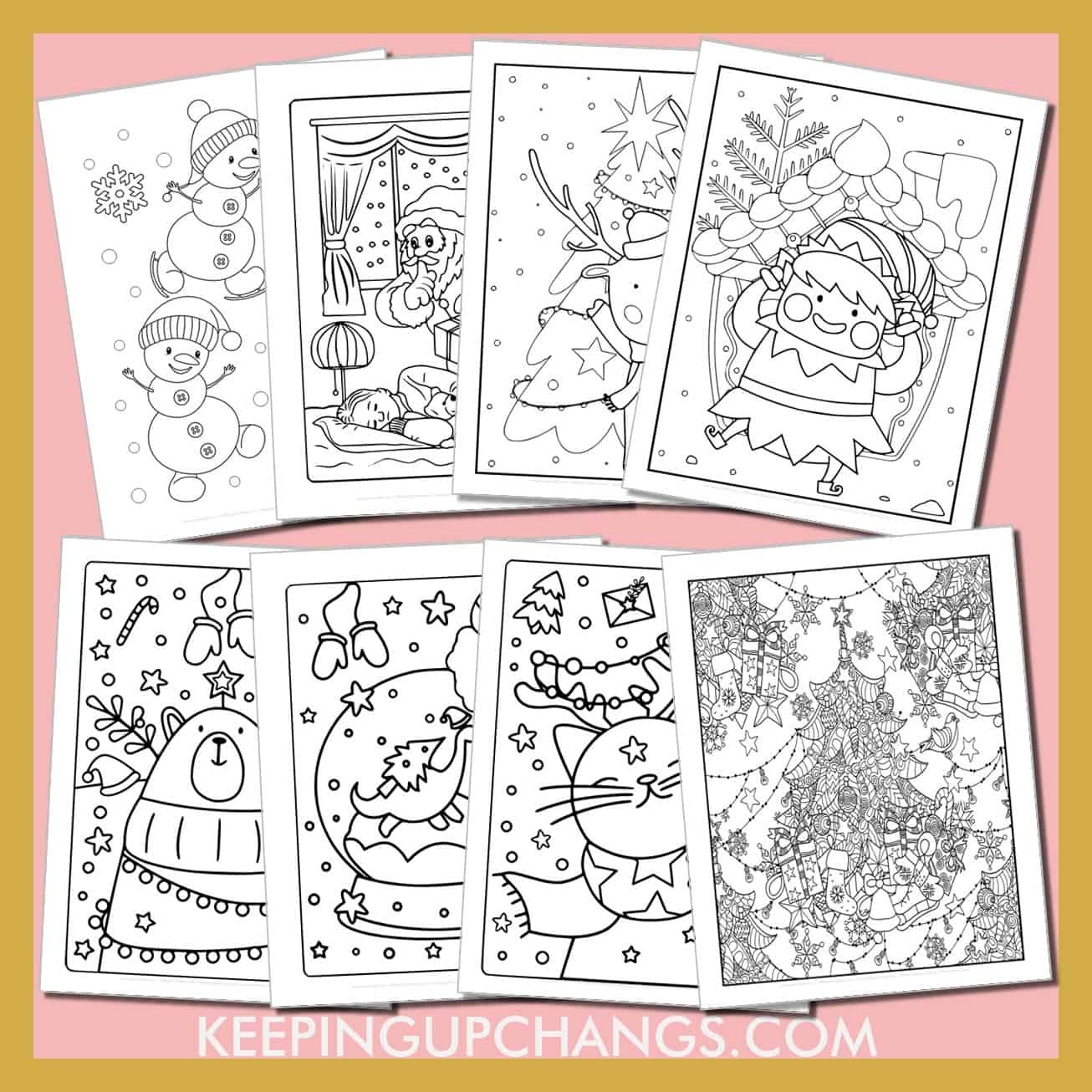 49 Free Christmas Coloring Pages Sheets POPULAR Printables 49 Free Christmas Coloring Pages Sheets POPULAR Printables