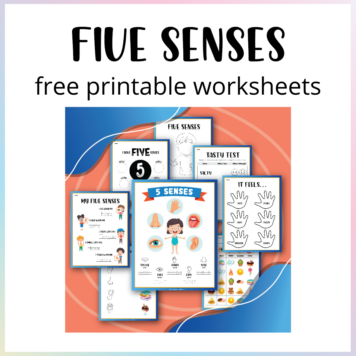 5 Senses Worksheet Preschool Free Printable