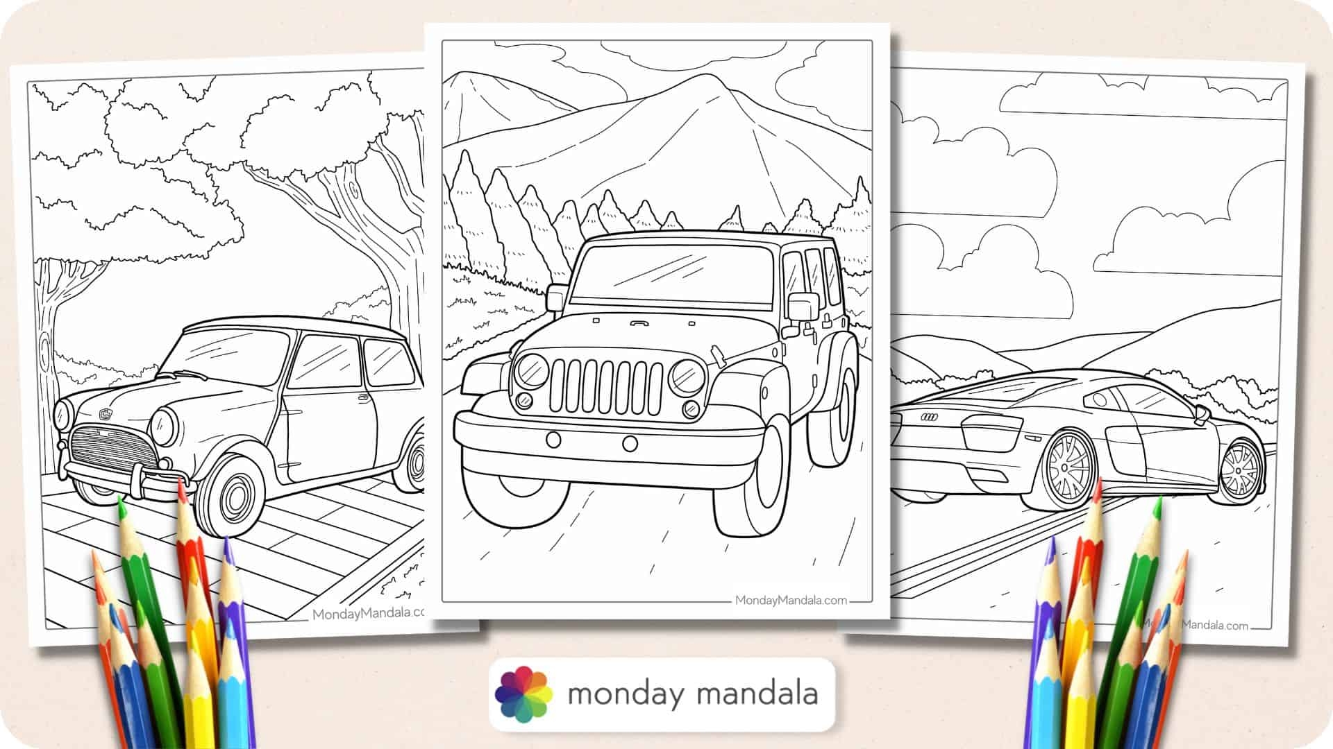 Cars Coloring Sheets Free Printable