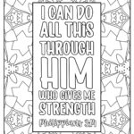 61 Bible Verse Coloring Pages Free Printable Christian Quotes