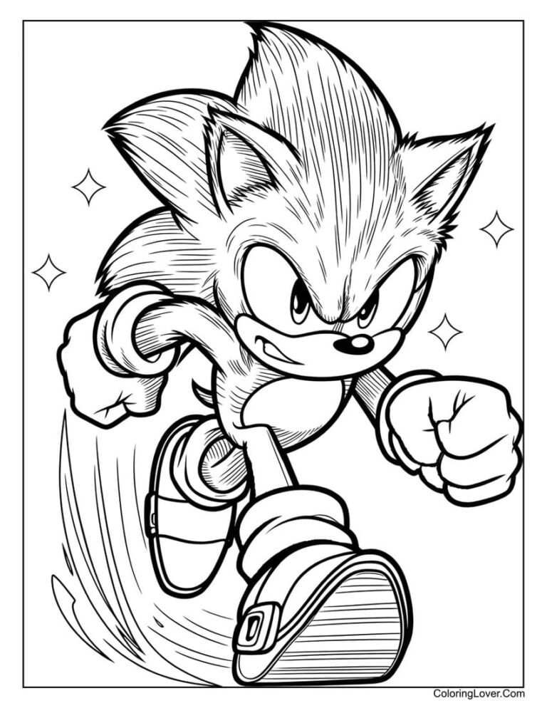 64 Sonic Coloring Pages Free Printables For All Ages 