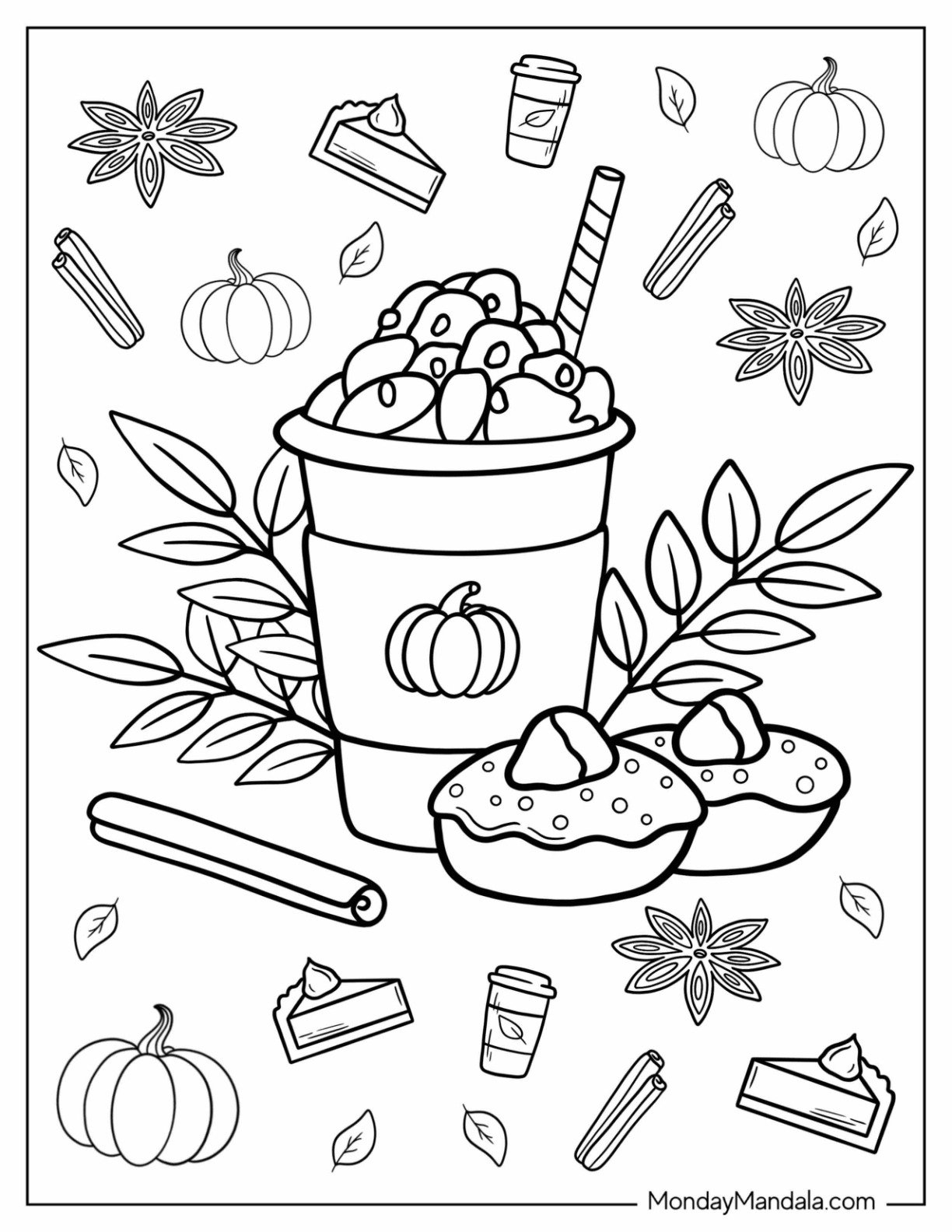Printable Fall Coloring Sheets