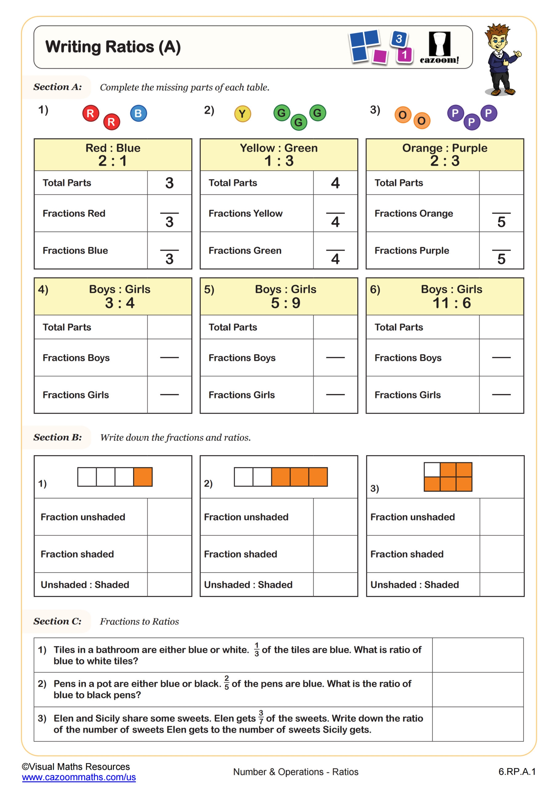 6th Grade Math Worksheets Printable PDF Worksheets