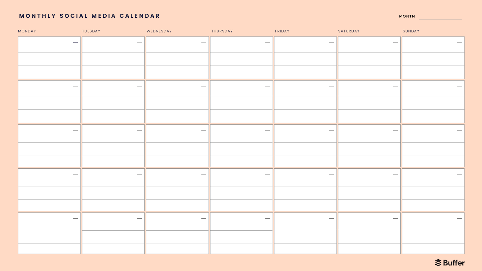 7 Free Social Media Calendar Templates To Help You Plan Your Content