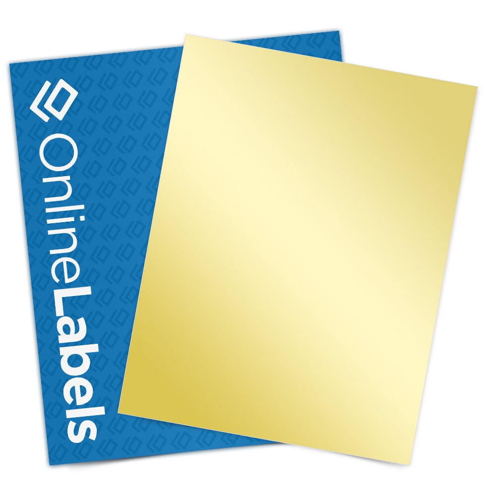 8 5 X 11 Sticker Paper Gold Foil Inkjet OL177GI