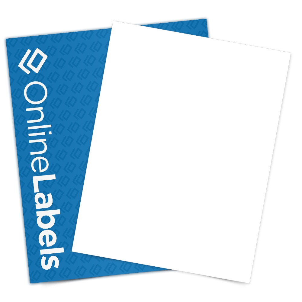 8 5 X 11 Sticker Paper Removable White Matte OL177WR