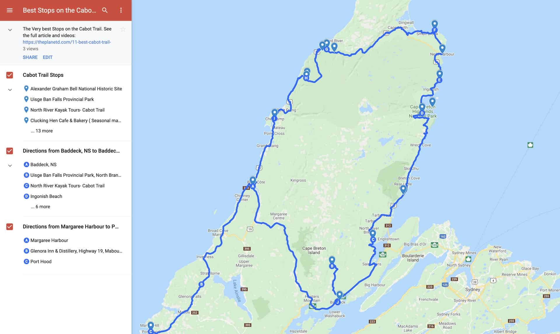 A Complete Cabot Trail Itinerary 22 Incredible Stops The Planet D