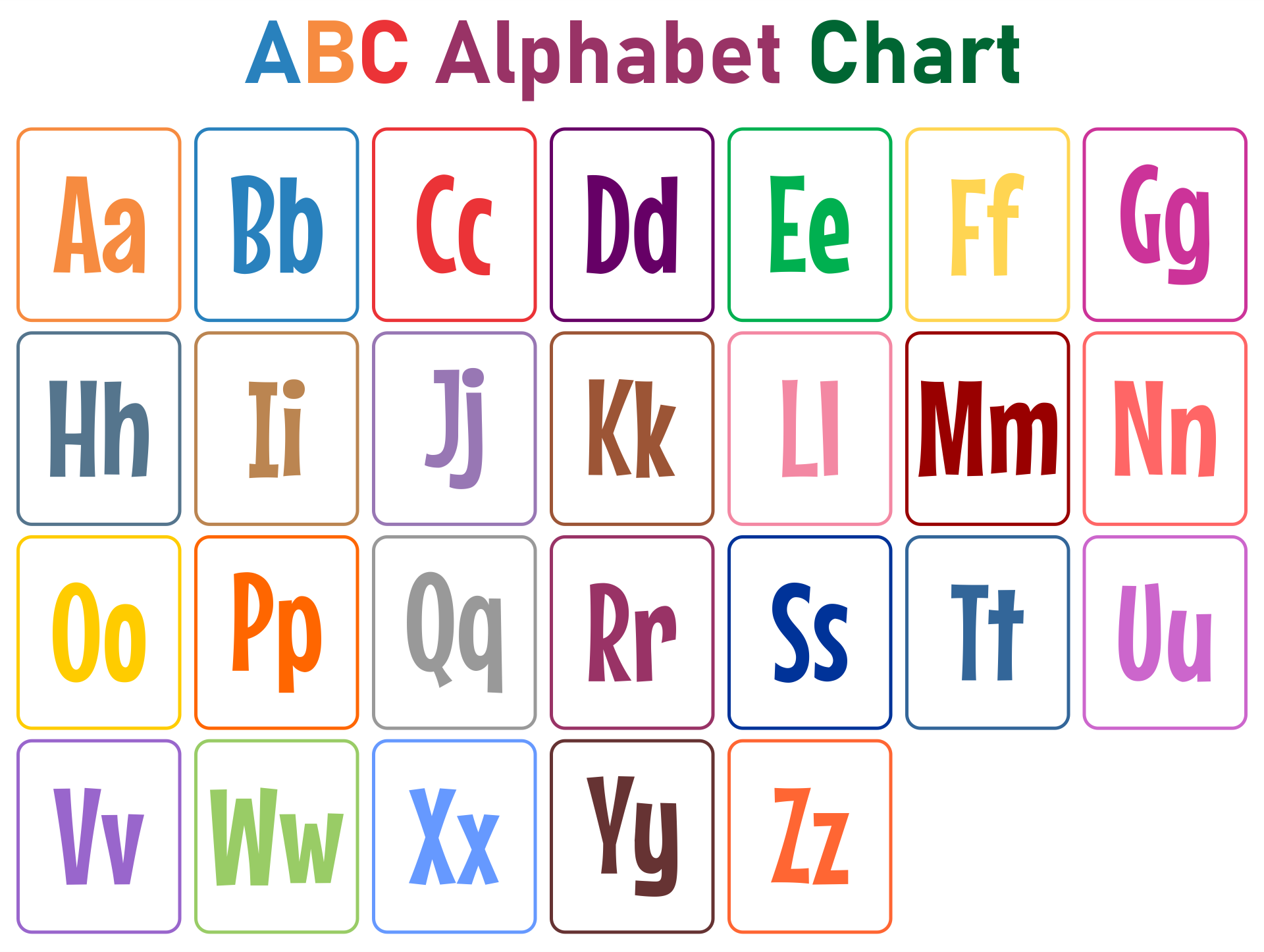 Abc Alphabet Printable Printable Party Favors