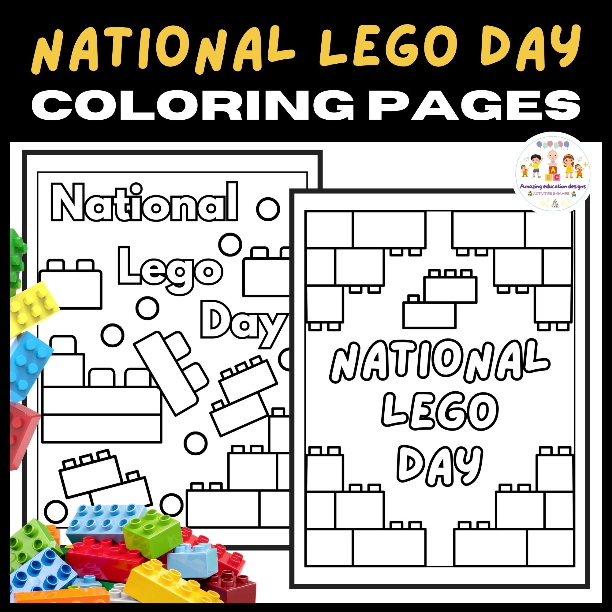 Activities Coloring Pages Worksheets National Lego Day Made By Teachers