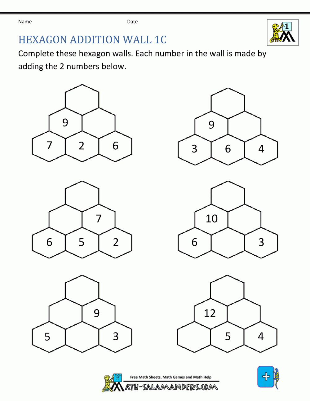 Addition Facts To 20 Worksheets Addition Facts To 20 Worksheets