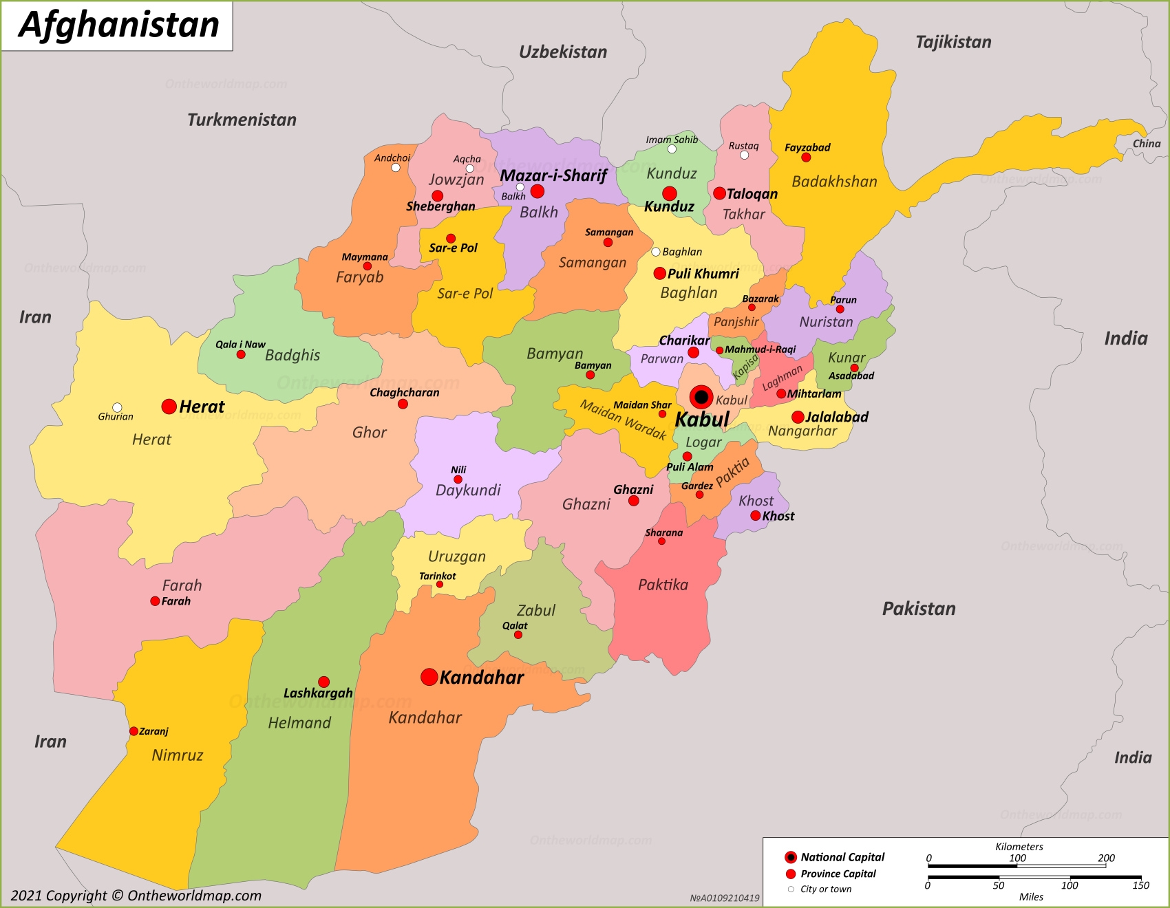 Afghanistan Map Detailed Maps Of Islamic Emirate Of Afghanistan