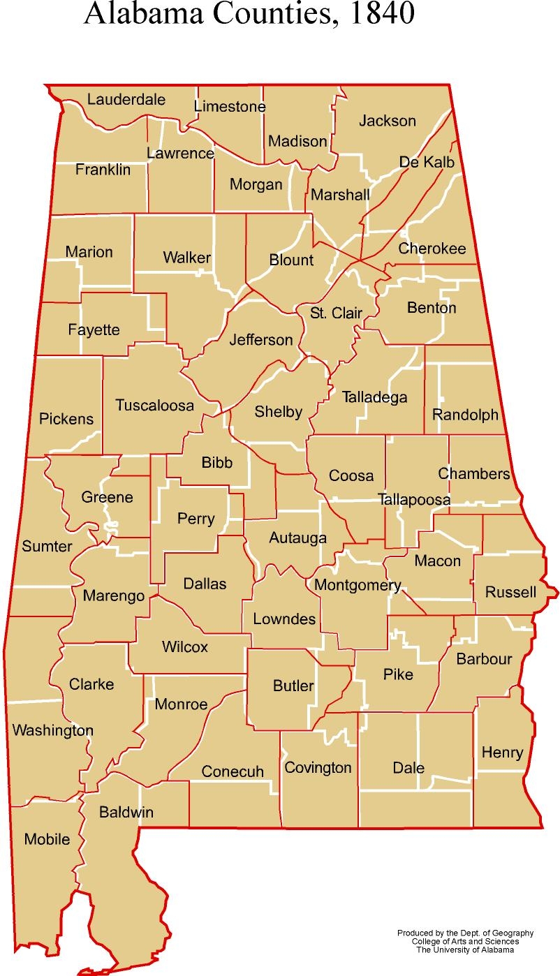 Alabama Maps Historic