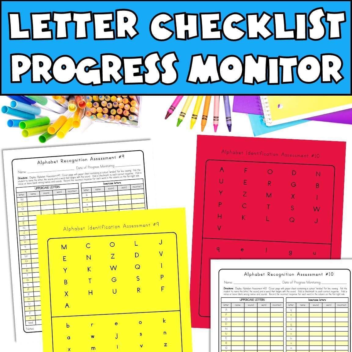 Printable Alphabet Assessment Sheet Printable Alphabet Assessment Sheet