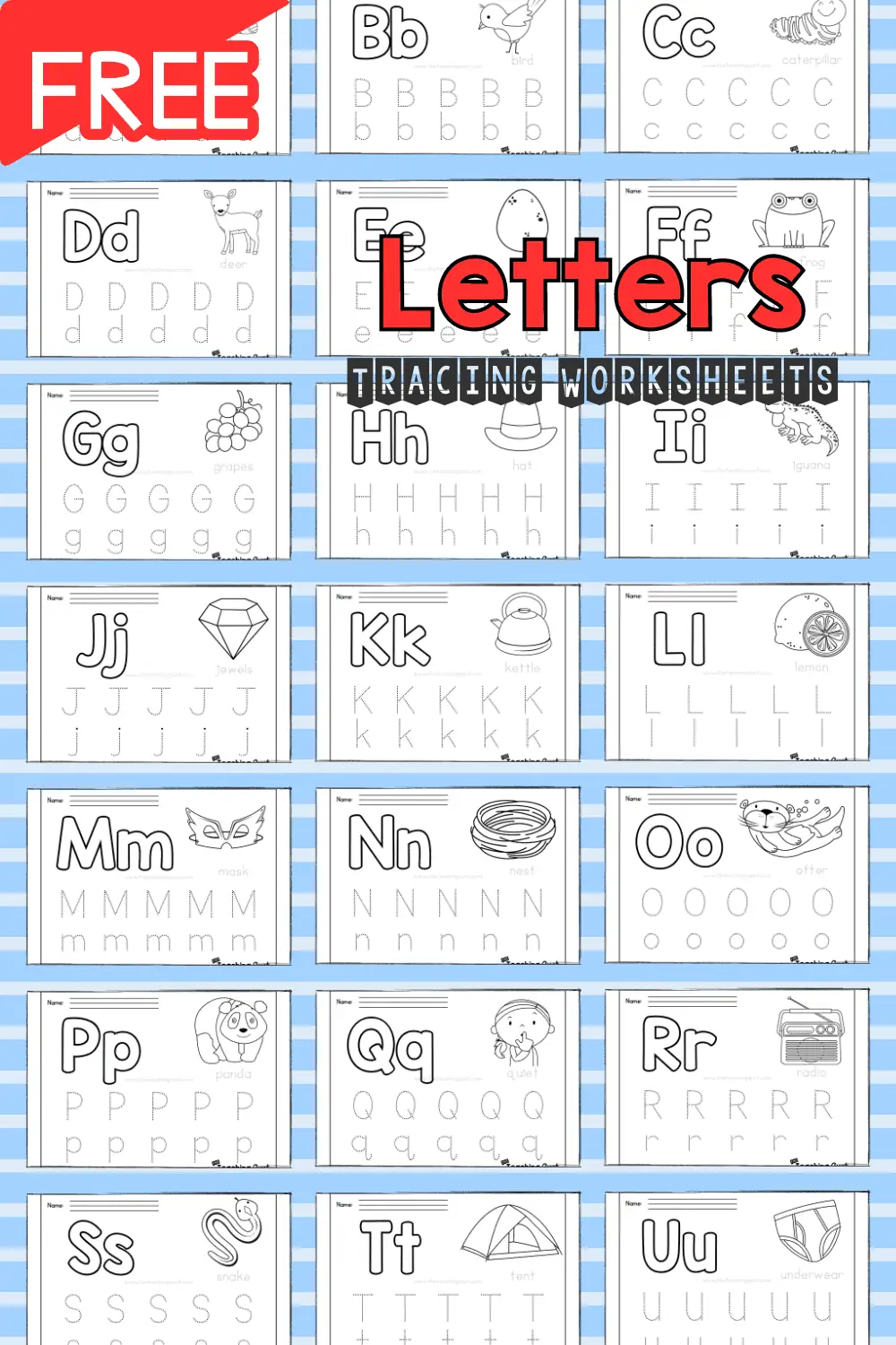 Printable Alphabet Writing Practice Sheets
