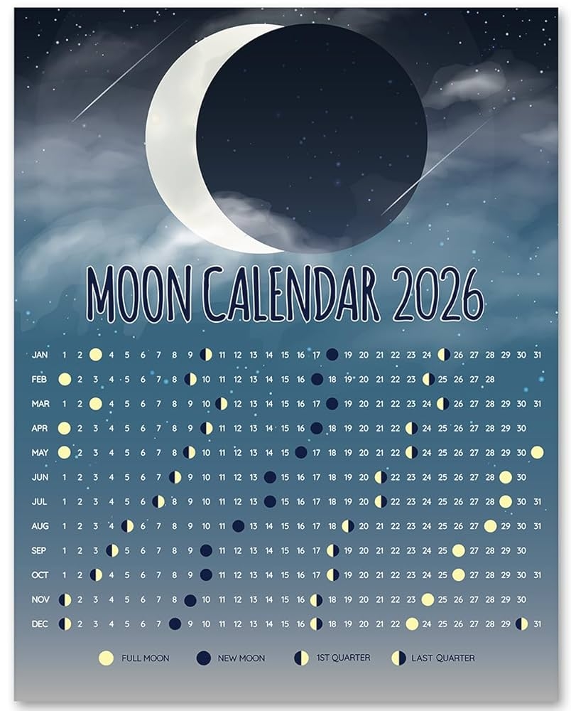 Free Printable Lunar Calendar 2026