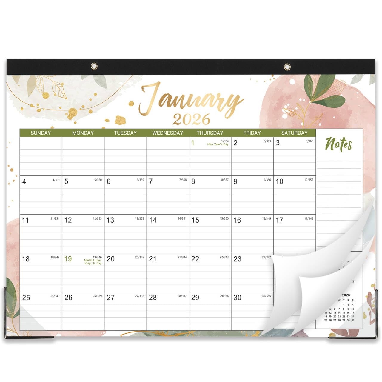 Free Printable Desk Calendar 2026