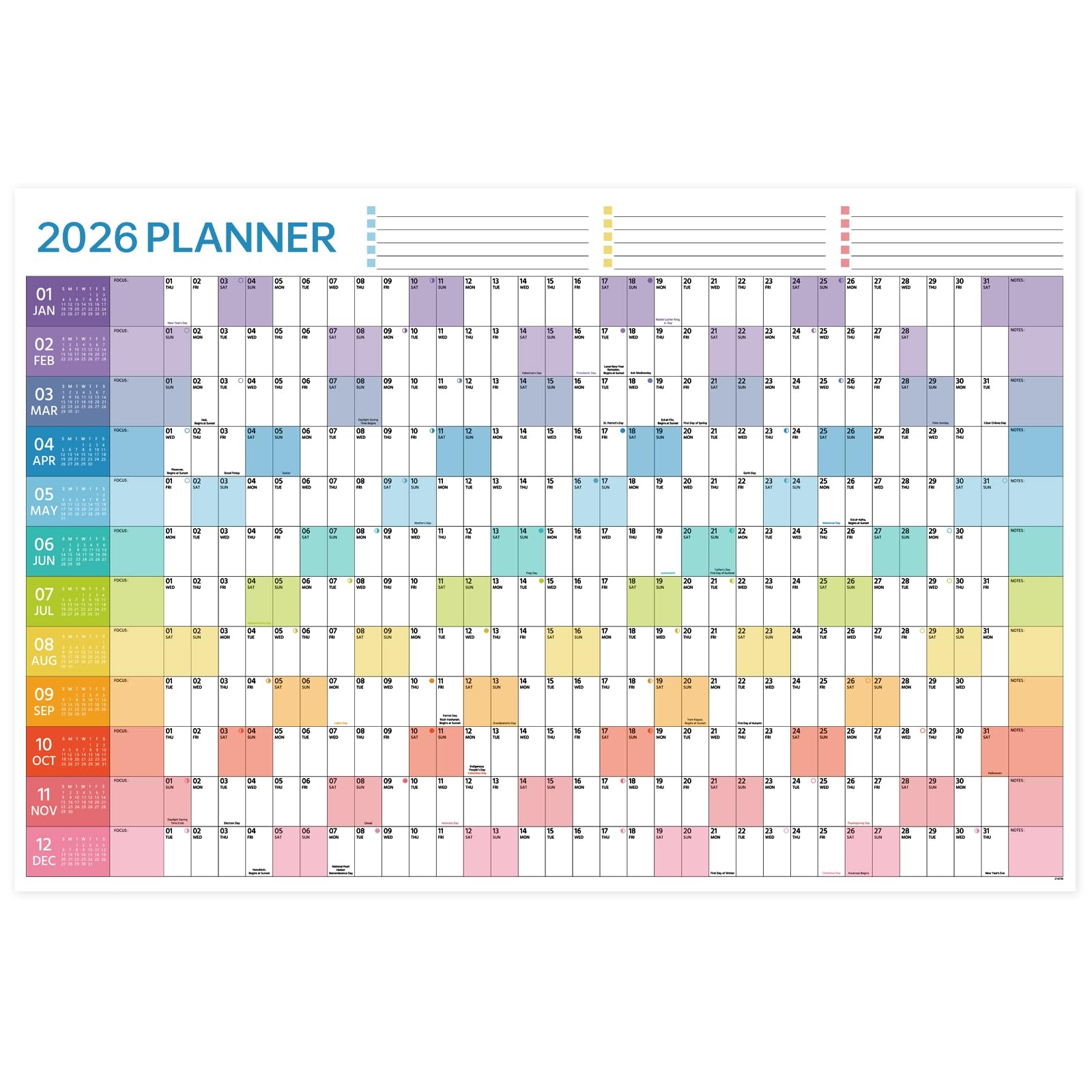 Printable Yearly Calendar 2026